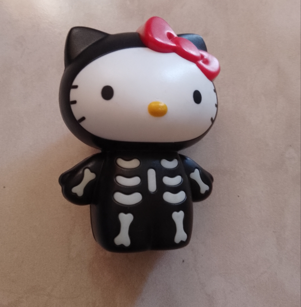 Hello Kitty Skeleton Figurine